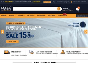 How dzeeusa.com looks like on a tablet such as an iPad.