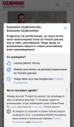 How dziennikzachodni.pl looks like on a mobile device such as an iPhone.