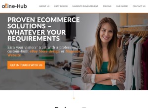 How dzine-hub.com looks like on a tablet such as an iPad.