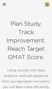 How e-gmat.com looks like on a mobile device such as an iPhone.