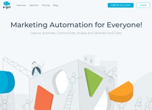 How e-goi.com looks like on a tablet such as an iPad.