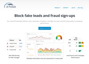 How e-hawk.net looks like on a tablet such as an iPad.