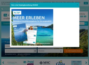 How e-hoi.ch looks like on a tablet such as an iPad.