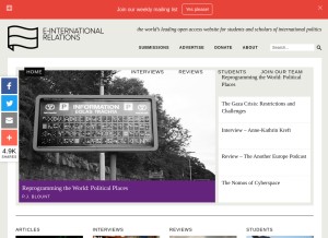 How e-ir.info looks like on a tablet such as an iPad.