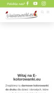 How e-kolorowanki.eu looks like on a mobile device such as an iPhone.