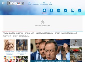 How e-magnes.pl looks like on a tablet such as an iPad.