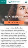 How e-rewards.com looks like on a mobile device such as an iPhone.