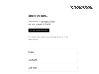 Desktop screenshot for canyon.com