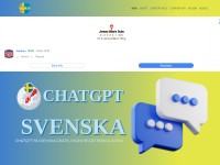 Desktop screenshot for chatgptsvenska.io