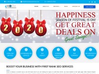 Desktop screenshot for firstrankseoservices.com