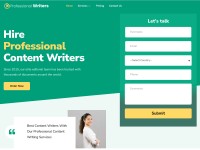 Desktop screenshot for hireprofessionalwriters.com