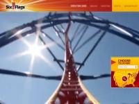 Desktop screenshot for sixflags.com