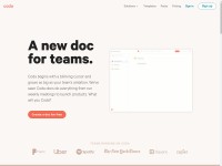 Desktop screenshot for coda.io