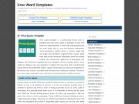 Desktop screenshot for wordstemplates.org