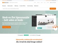 Desktop screenshot for dandomain.dk