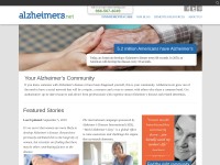 Desktop screenshot for alzheimers.net