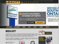 Desktop screenshot for leavittmachinery.com