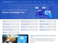 Desktop screenshot for canadadrivertest.com