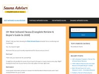 Desktop screenshot for saunaadviser.com