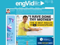Desktop screenshot for engvid.com