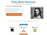 Desktop screenshot for praymorenovenas.com
