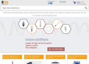 How e44.com looks like on a tablet such as an iPad.