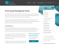 Desktop screenshot for 123test.com