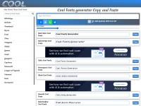 Desktop screenshot for coolfonts.text-generator.org