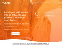 Desktop screenshot for radiateb2b.com