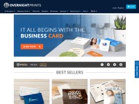 Desktop screenshot for overnightprints.com