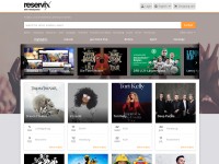 Desktop screenshot for reservix.de