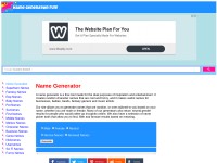 Desktop screenshot for namegeneratorfun.com