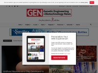 Desktop screenshot for genengnews.com