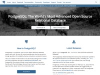 Desktop screenshot for postgresql.org