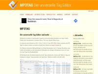 Desktop screenshot for mp3tag.de