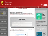 Desktop screenshot for grammar-monster.com