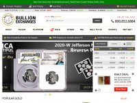 Desktop screenshot for bullionexchanges.com