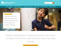 Desktop screenshot for gillettechildrens.org