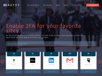 Desktop screenshot for authy.com