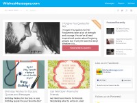 Desktop screenshot for wishesmessages.com