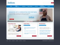 Desktop screenshot for antheminc.com