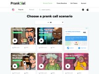 Desktop screenshot for prankdial.com