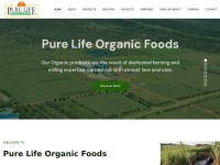Desktop screenshot for purelifeorganicfoods.com
