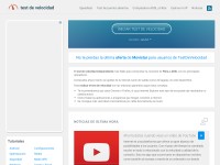 Desktop screenshot for testdevelocidad.es