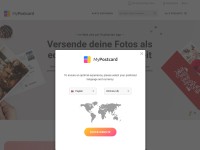 Desktop screenshot for mypostcard.com