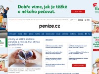 Desktop screenshot for penize.cz