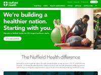 Desktop screenshot for nuffieldhealth.com