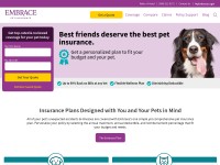 Desktop screenshot for embracepetinsurance.com