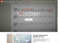 Desktop screenshot for noteflight.com