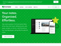 Desktop screenshot for evernote.com